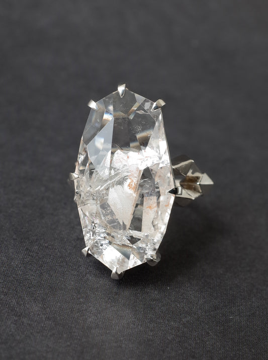 Quartz in Quartz CRYSTALLIZE Ring - 1 / cut by CANNA
