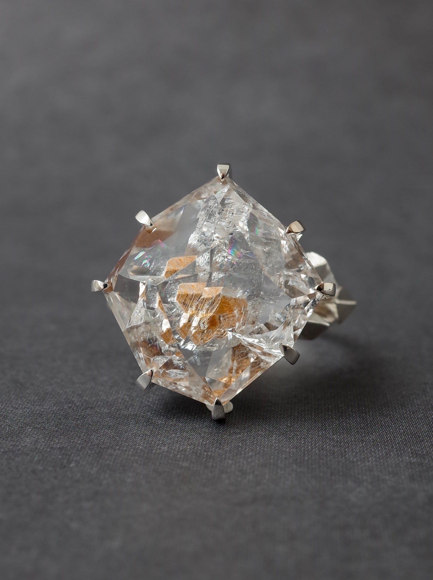 Quartz in Quartz CRYSTALLIZE Ring - 3 / cut by CANNA