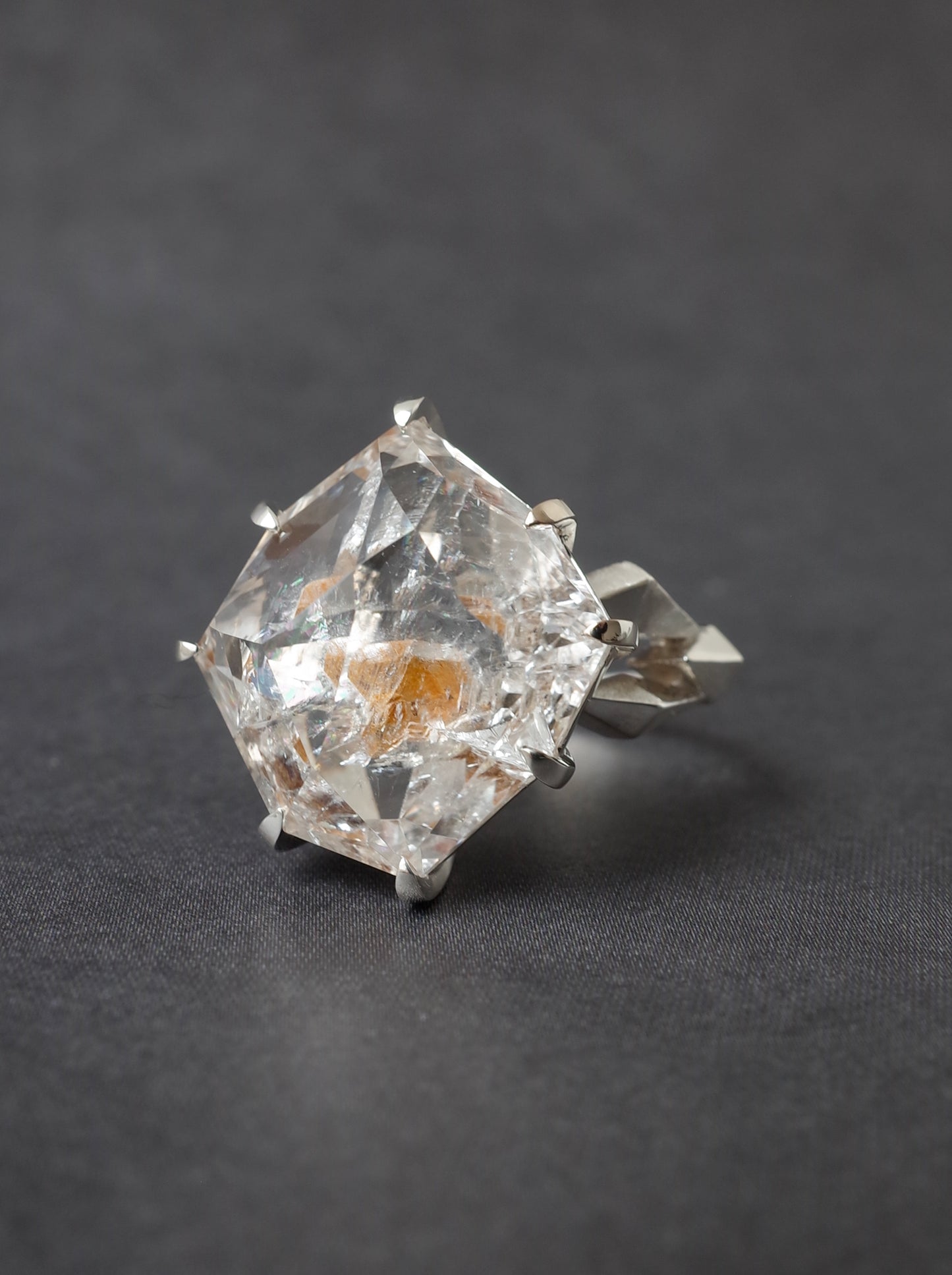 Quartz in Quartz CRYSTALLIZE Ring - 3 / cut by CANNA