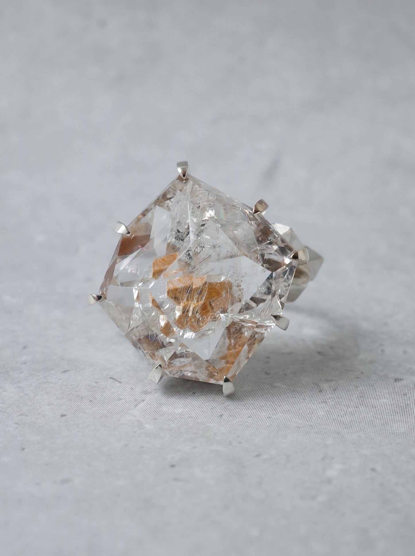Quartz in Quartz CRYSTALLIZE Ring - 3 / cut by CANNA