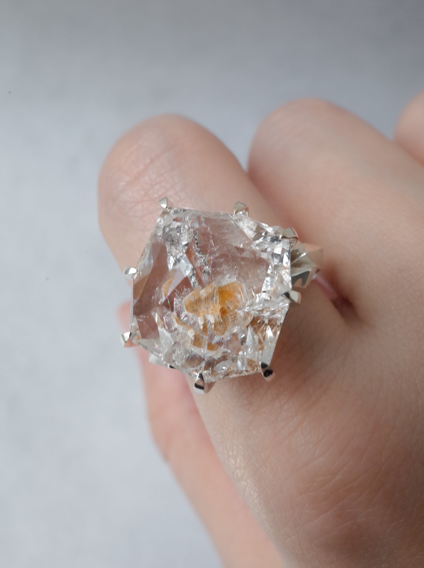 Quartz in Quartz CRYSTALLIZE Ring - 3 / cut by CANNA