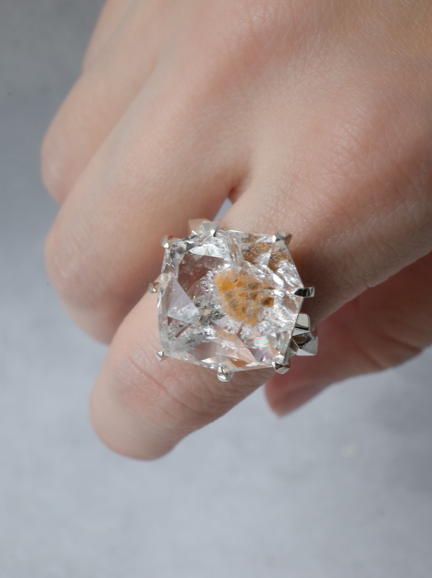 Quartz in Quartz CRYSTALLIZE Ring - 3 / cut by CANNA