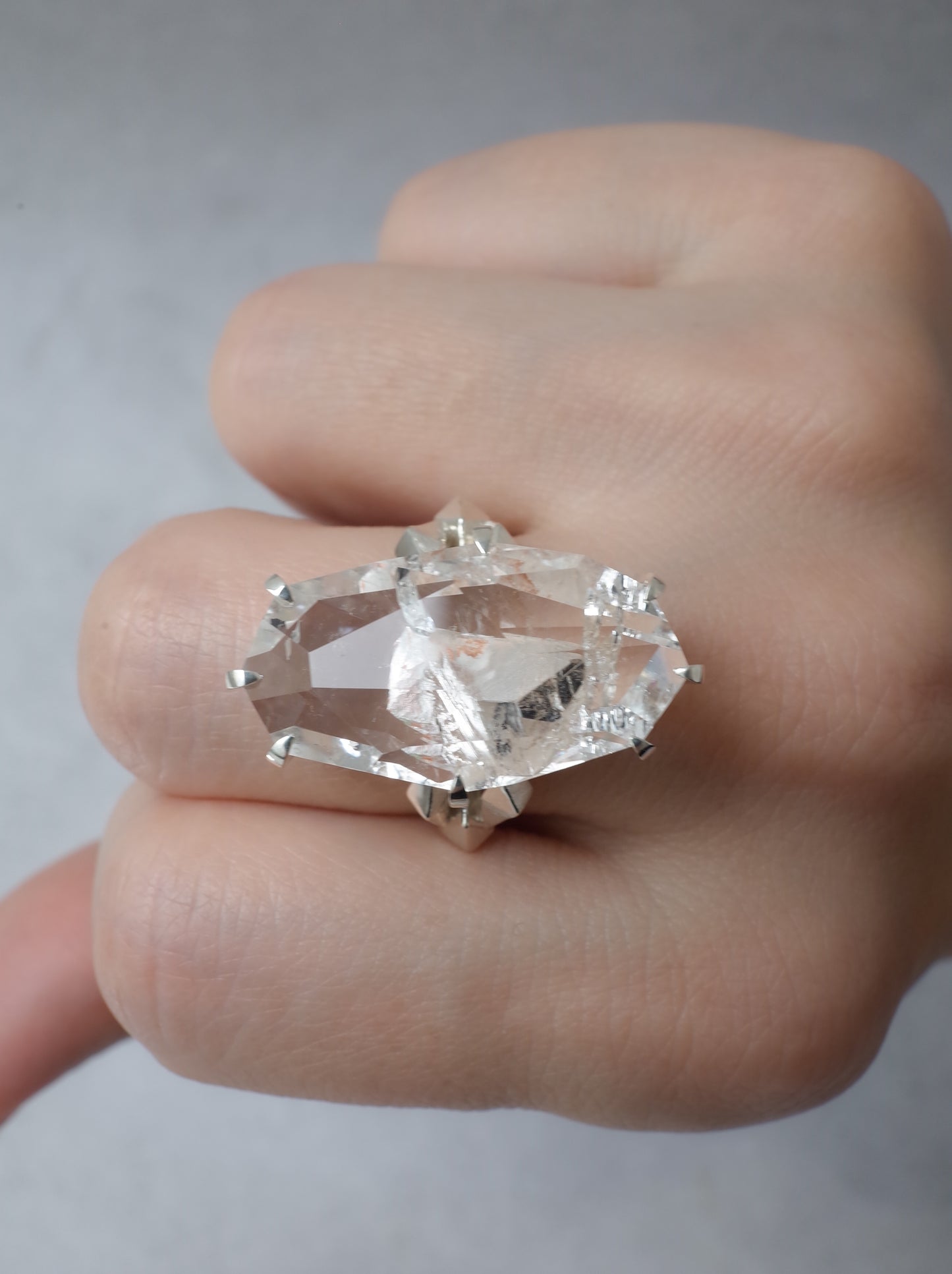 Quartz in Quartz CRYSTALLIZE Ring - 1 / cut by CANNA