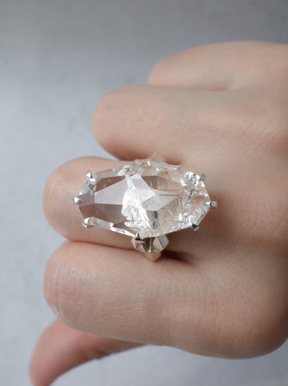 Quartz in Quartz CRYSTALLIZE Ring - 1 / cut by CANNA