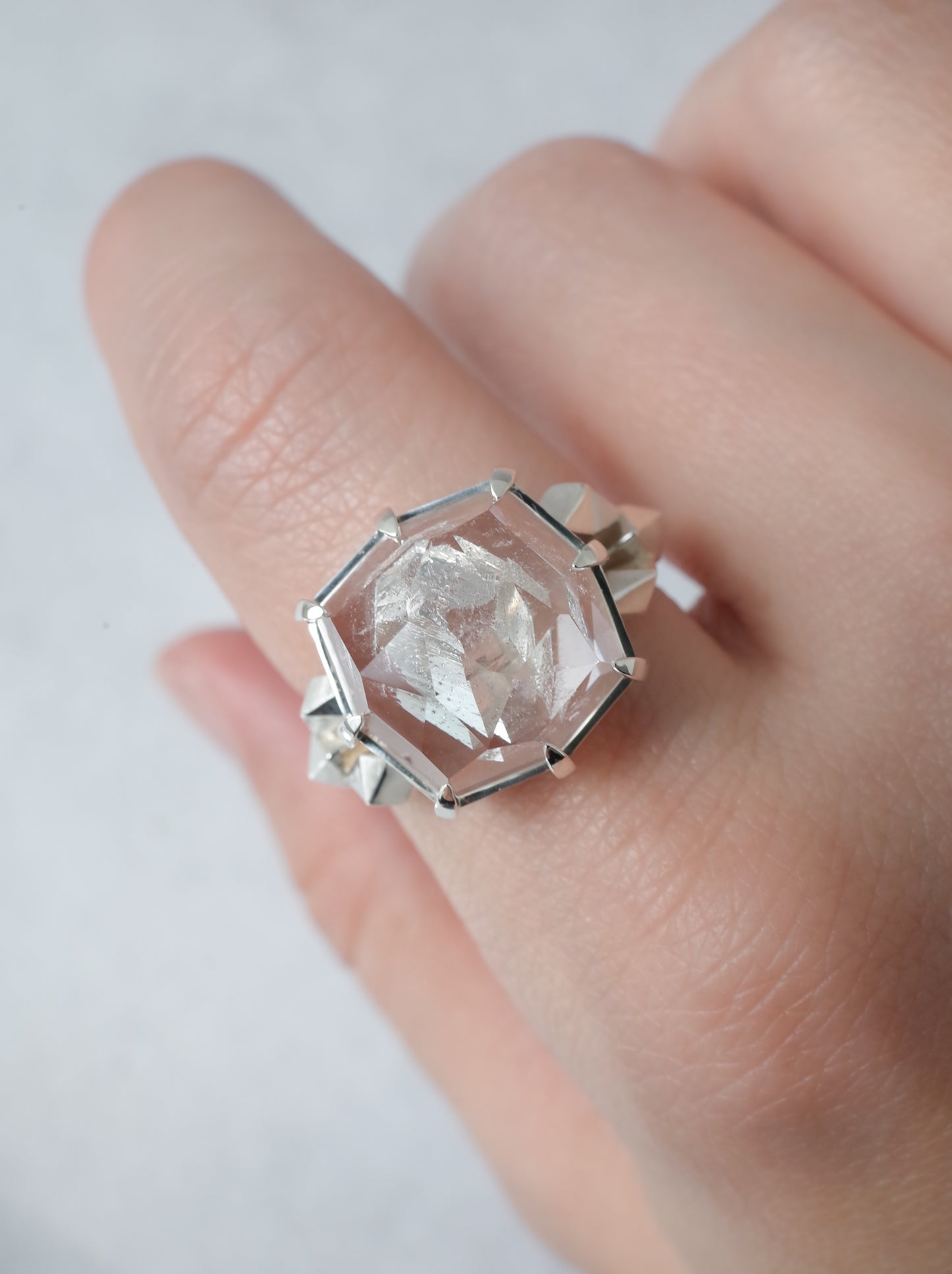 Quartz in Quartz CRYSTALLIZE Ring - 2 / cut by CANNA