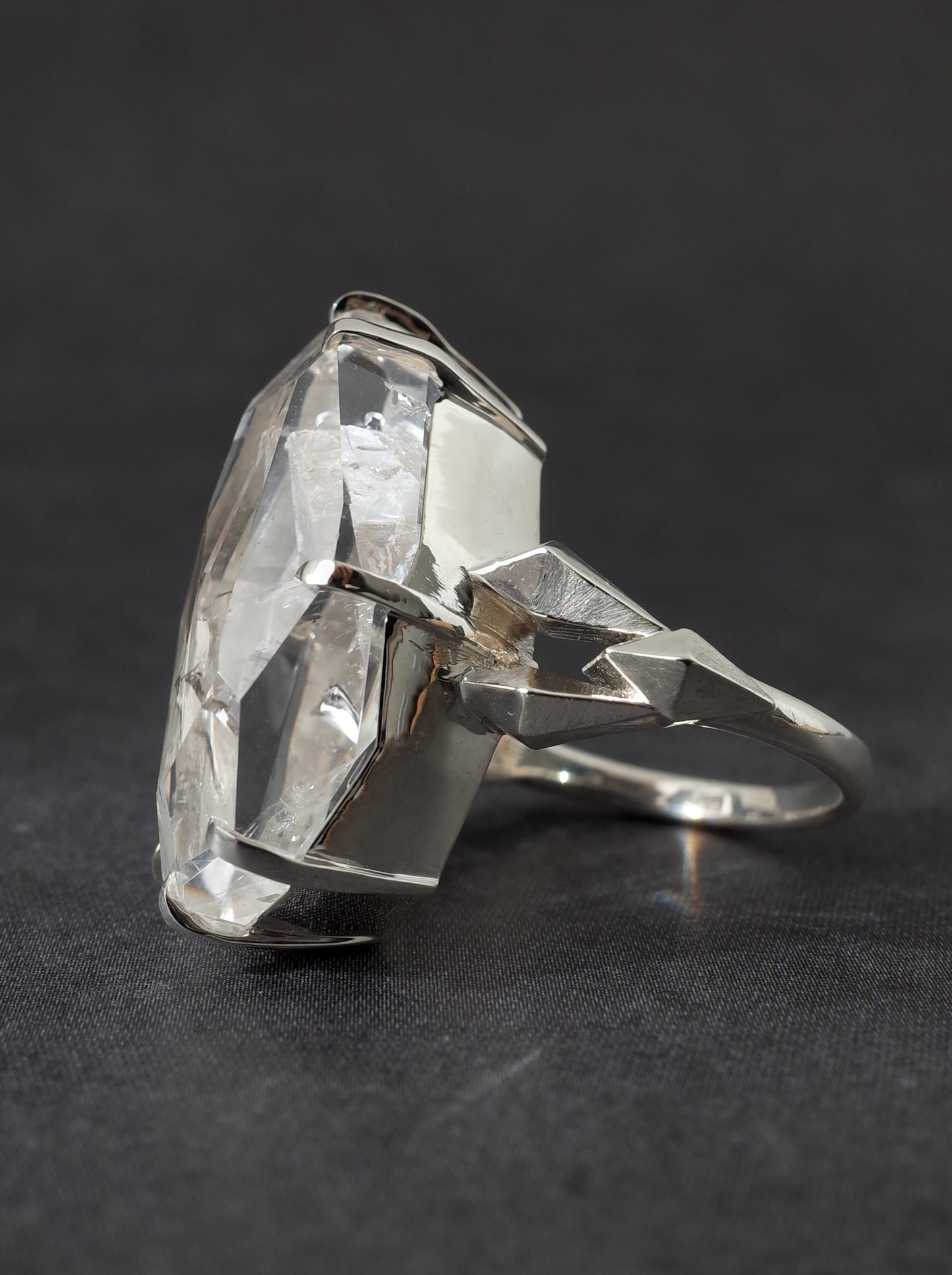 Quartz in Quartz CRYSTALLIZE Ring - 1 / cut by CANNA