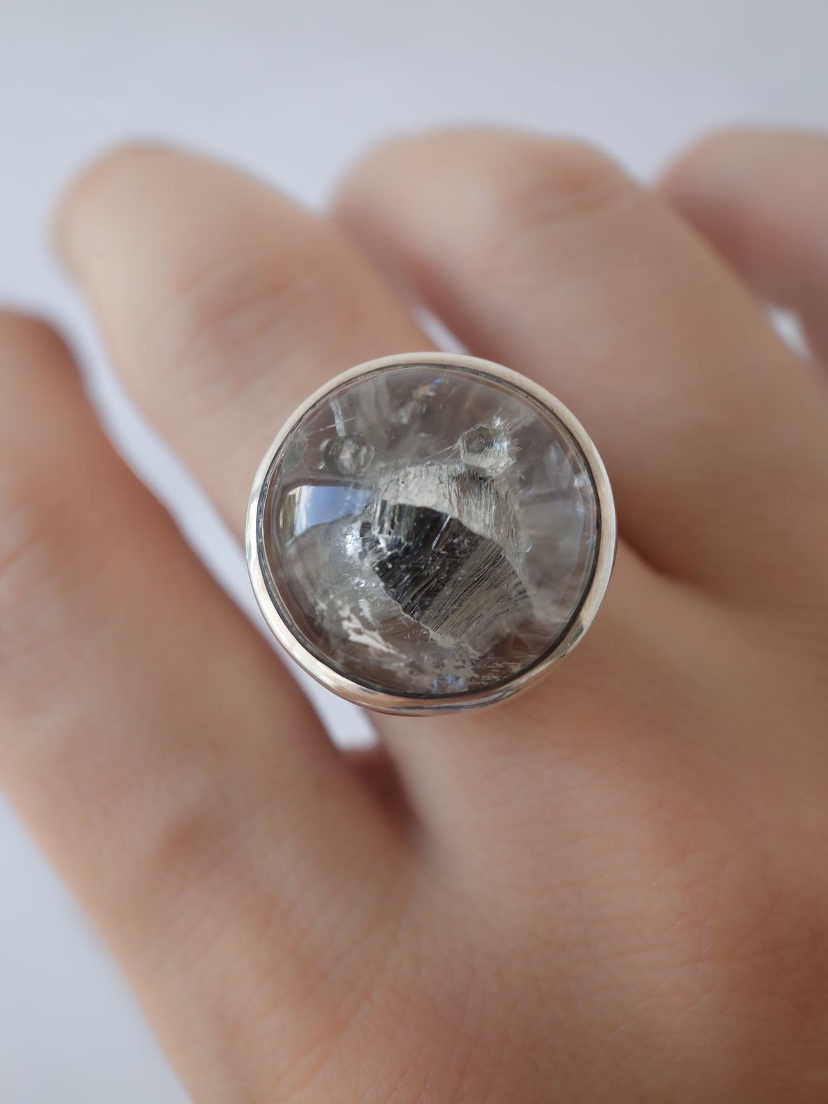 Biotite in Quartz Ring