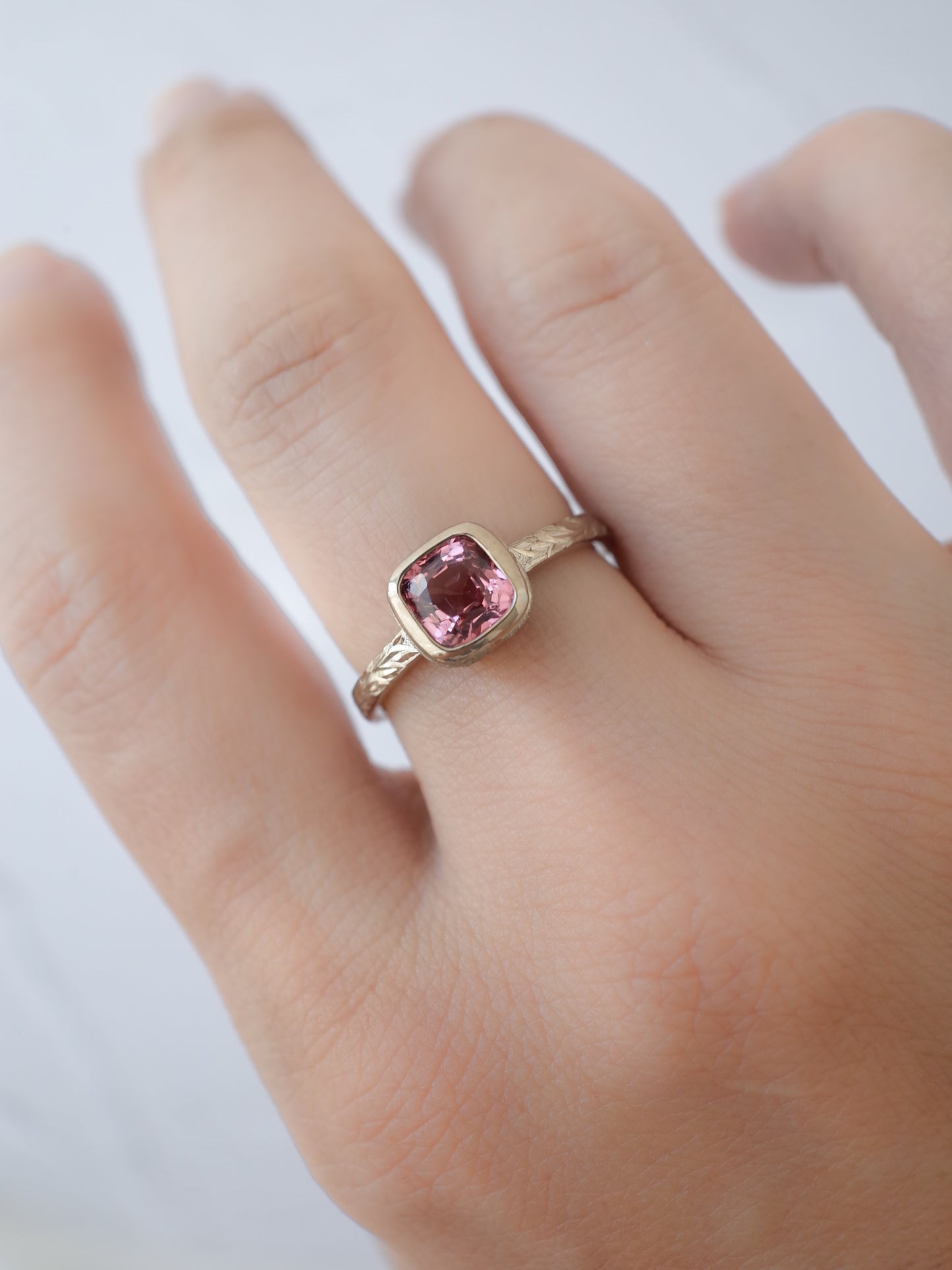 Red Spinel Hawaiian Ring