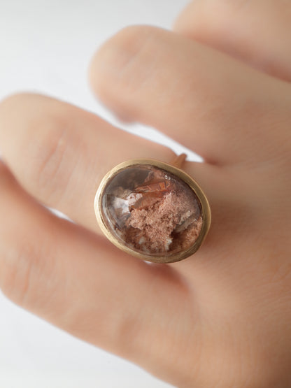 Quartz in Garden Quartz Ring - 4