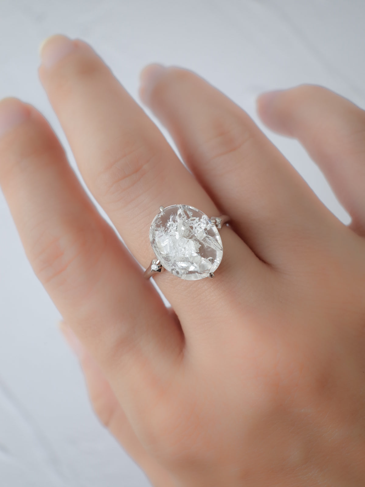 Quartz in Quartz Ring - 1　