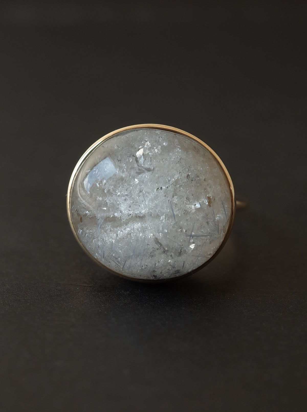 Quartz in White Garden Quartz Ring  - 3