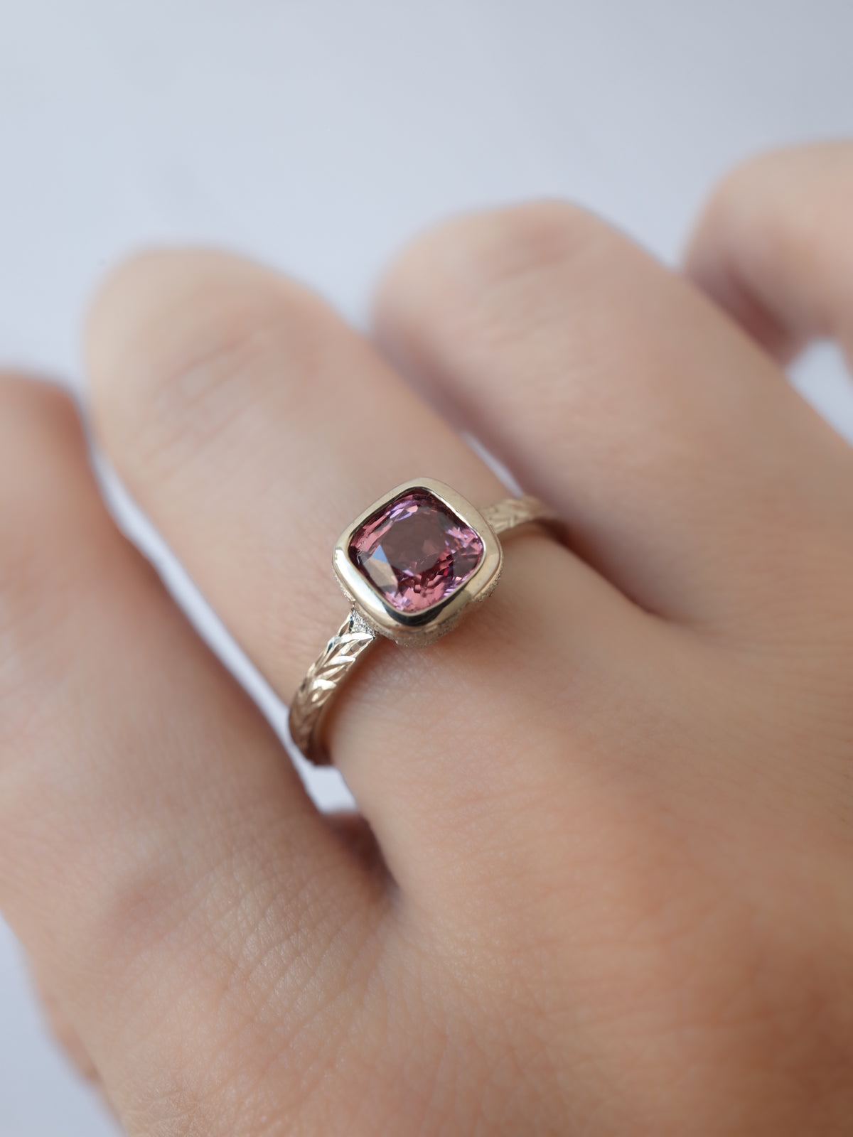 Red Spinel Hawaiian Ring