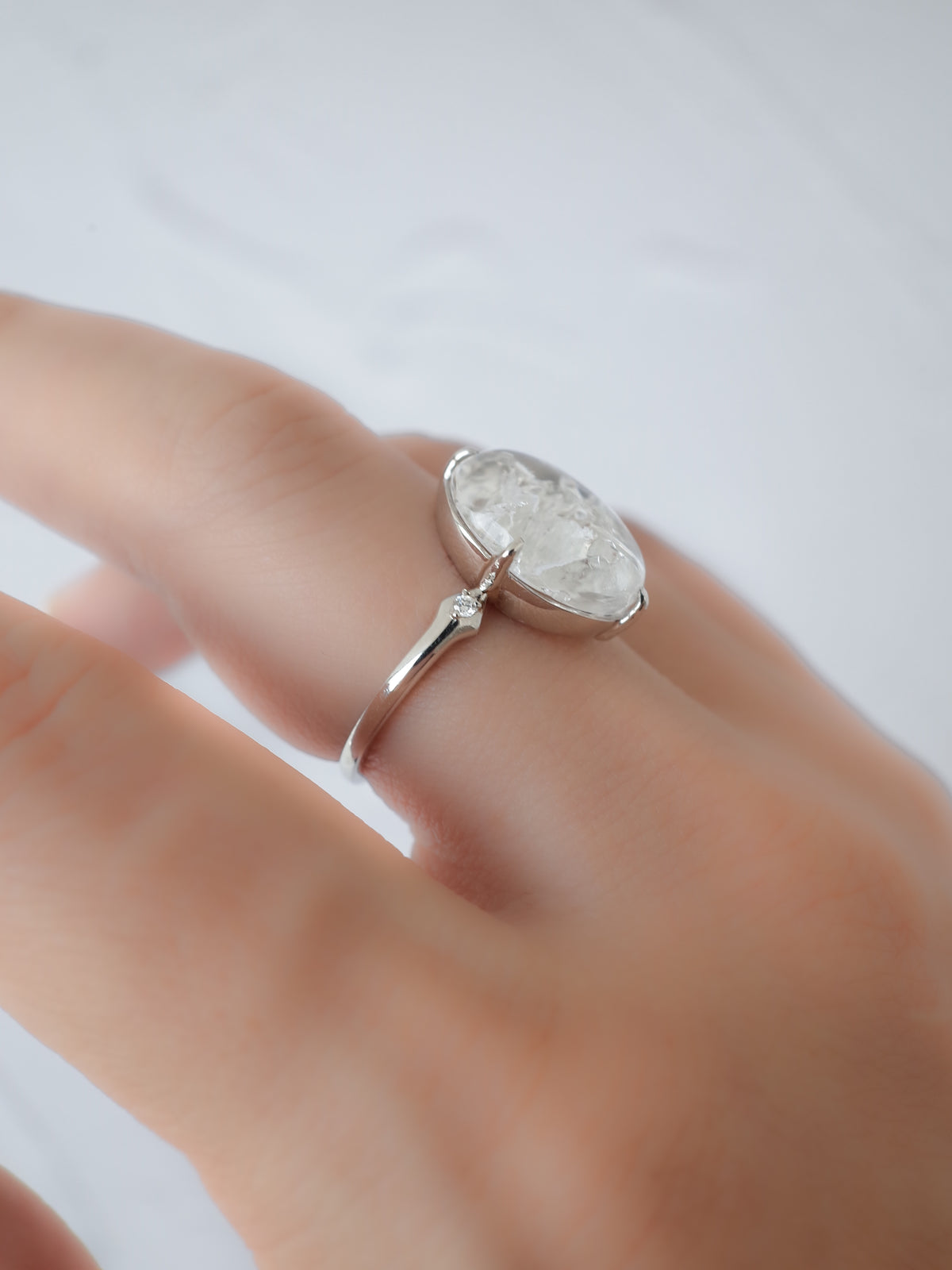 Quartz in Quartz Ring - 1　