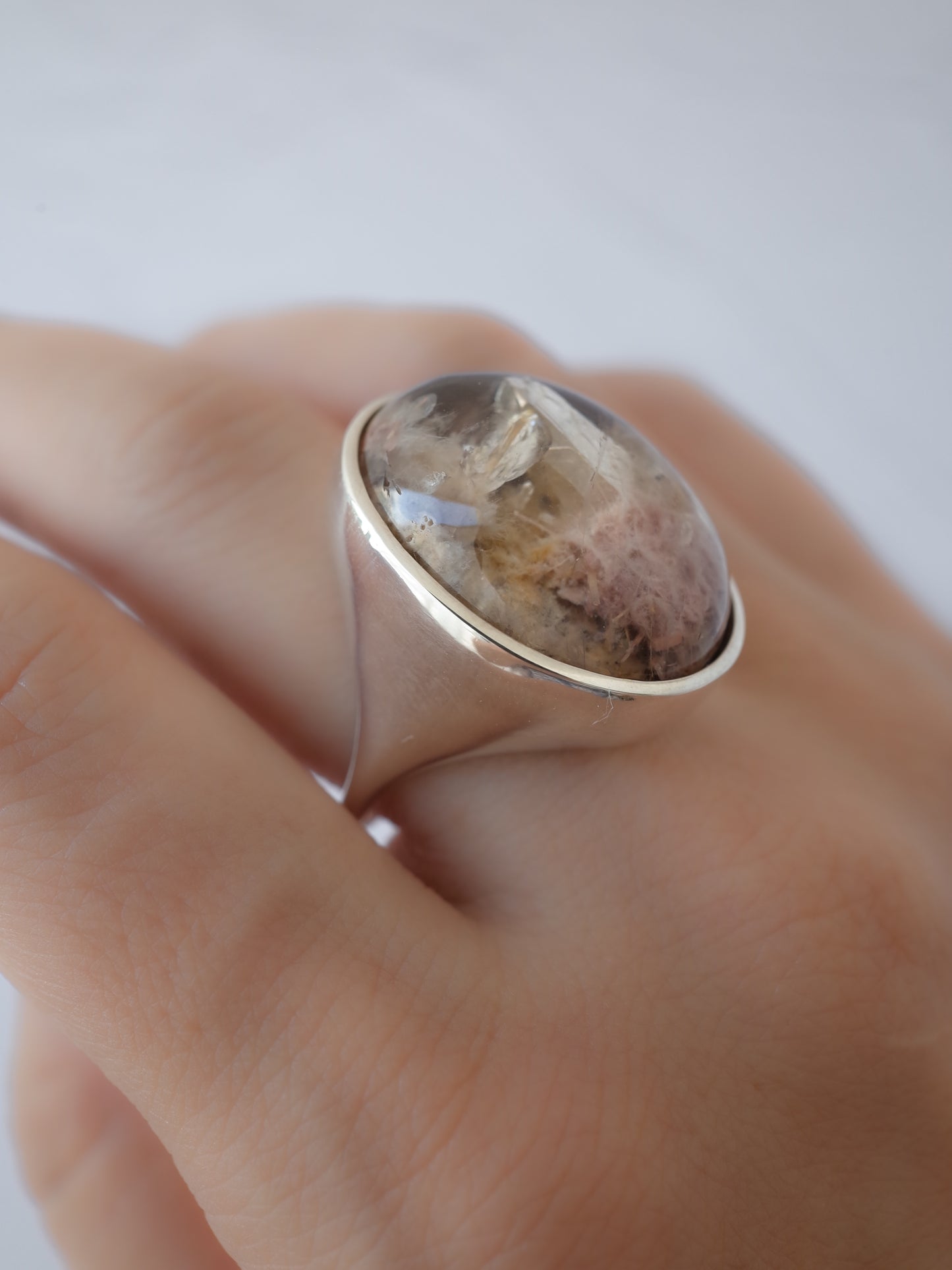 Quartz in Garden Quartz Ring - 3