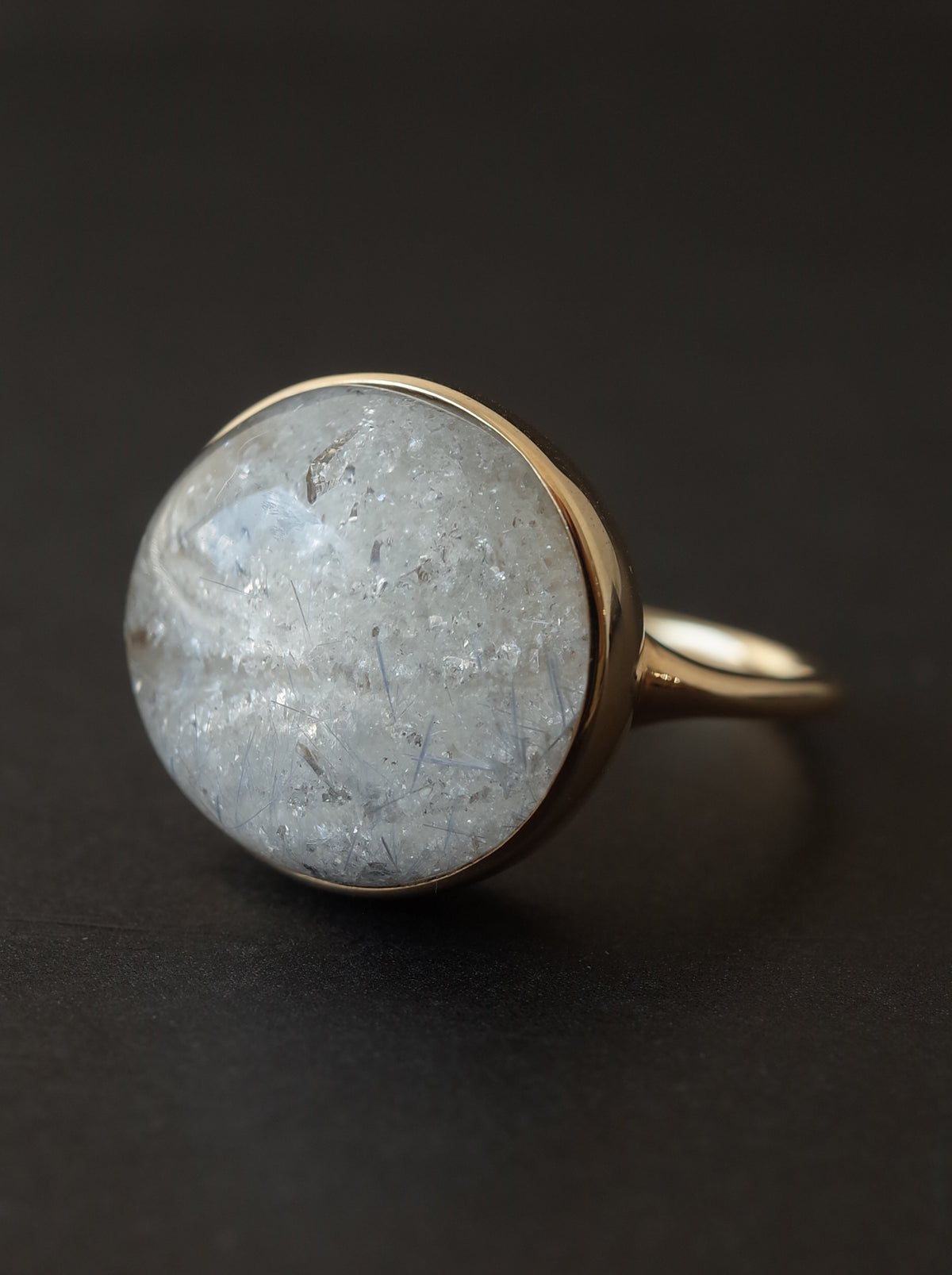 Quartz in White Garden Quartz Ring  - 3
