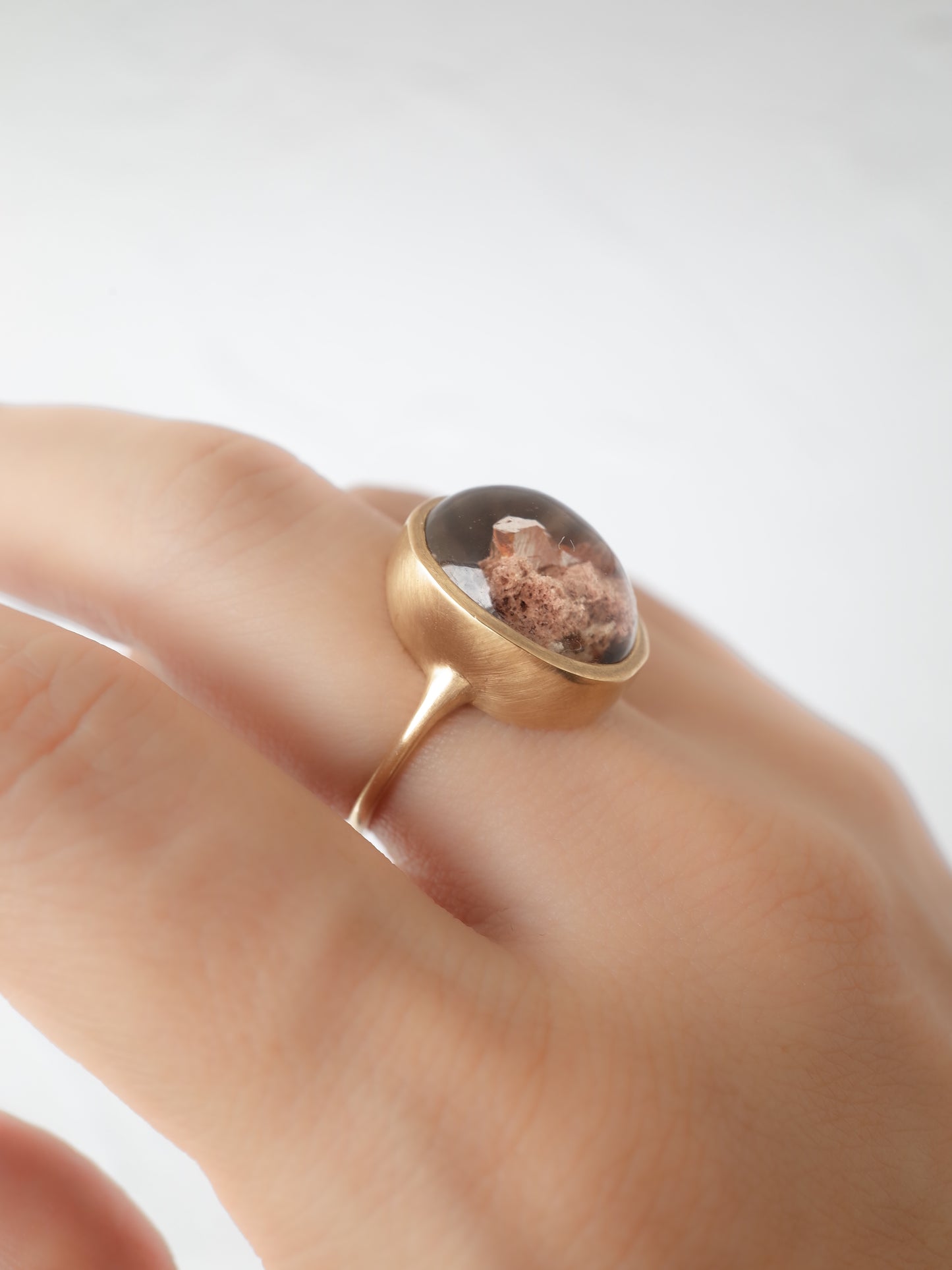 Quartz in Garden Quartz Ring - 4