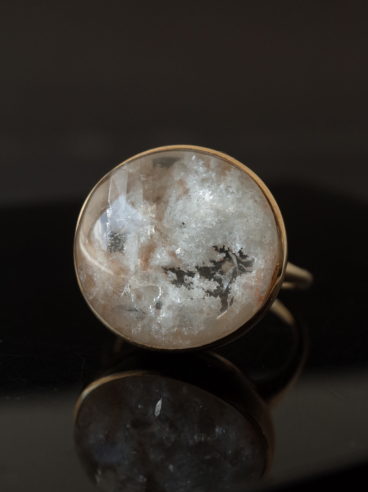 Quartz in White Garden Quartz Ring  - 2