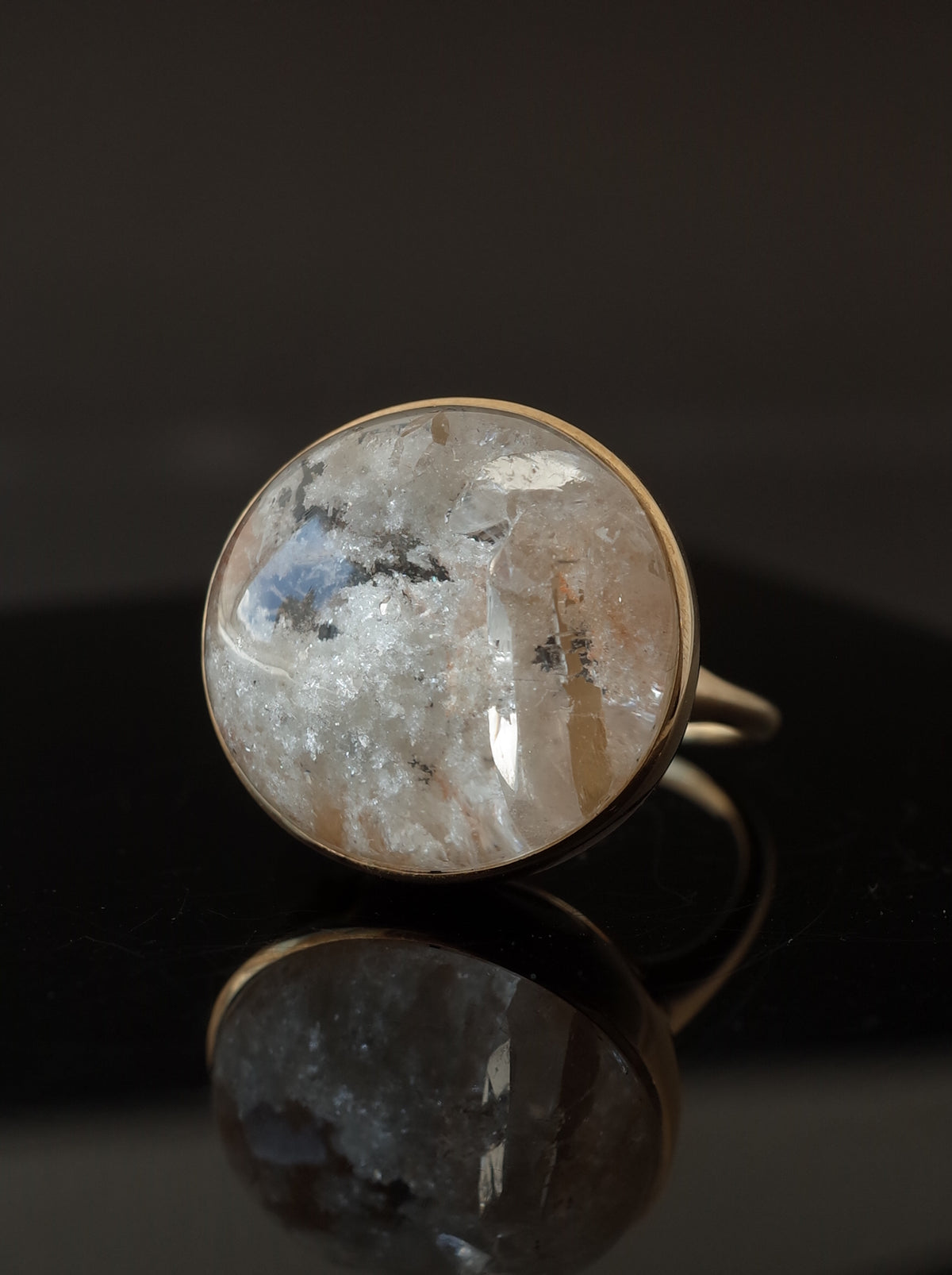 Quartz in White Garden Quartz Ring  - 2