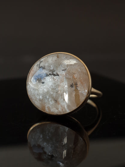 Quartz in White Garden Quartz Ring  - 2