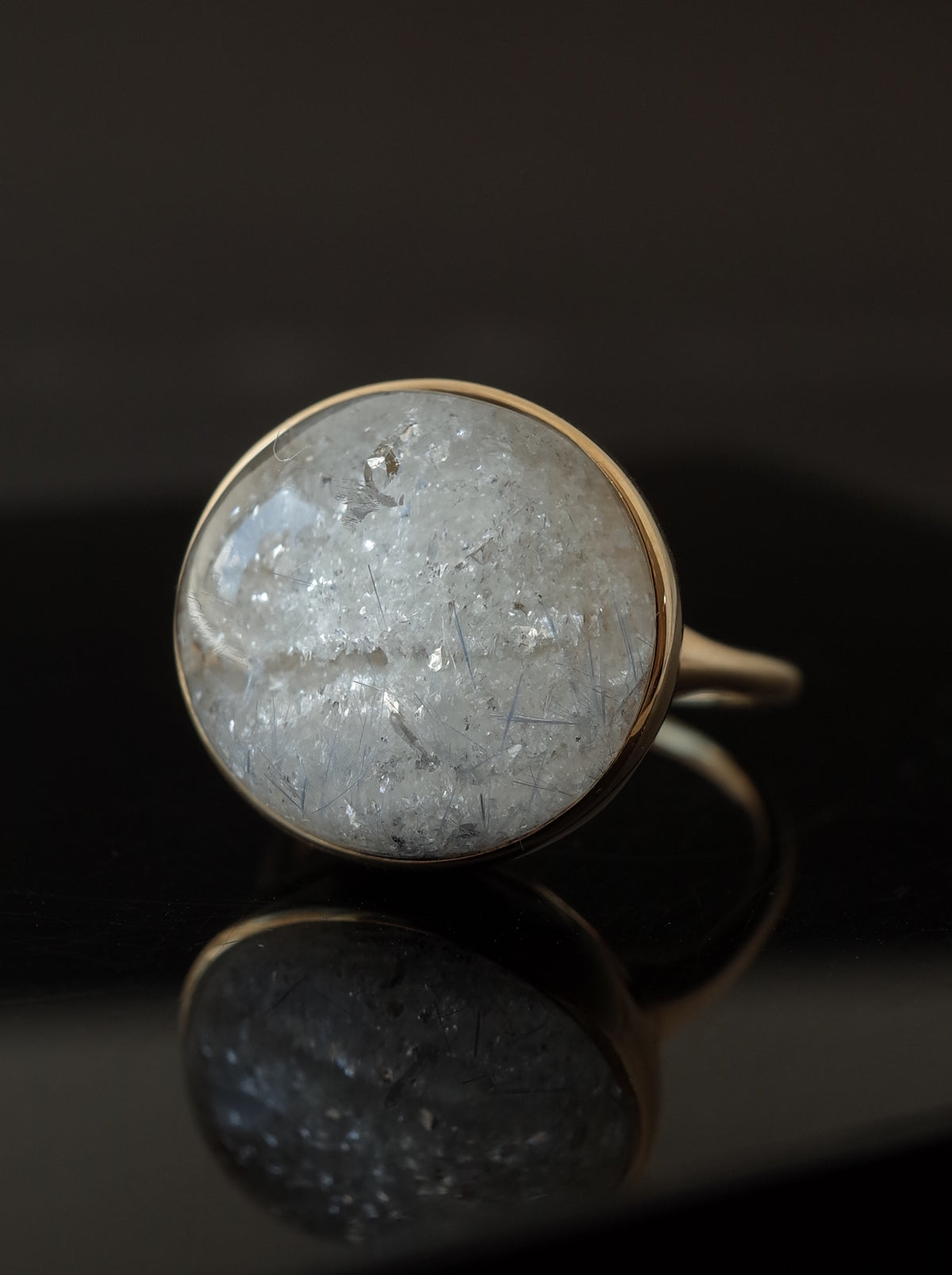 Quartz in White Garden Quartz Ring  - 3