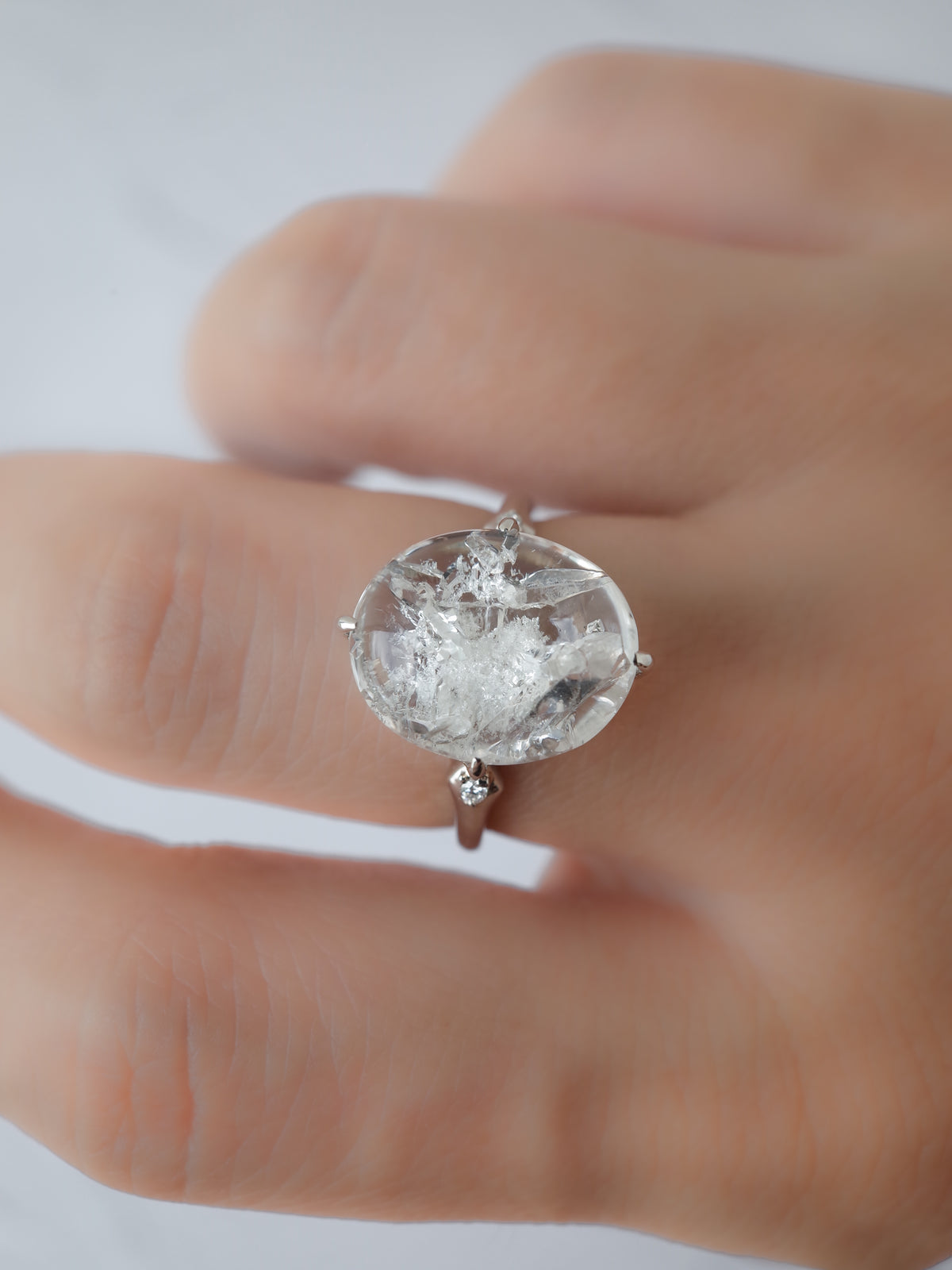 Quartz in Quartz Ring - 1　