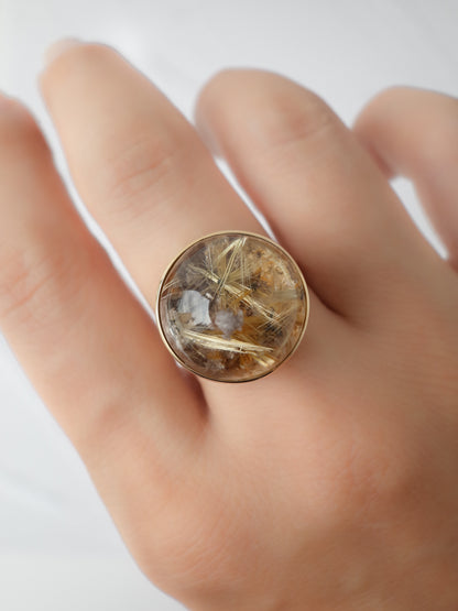 Garden Rutilated Quartz Ring - 1