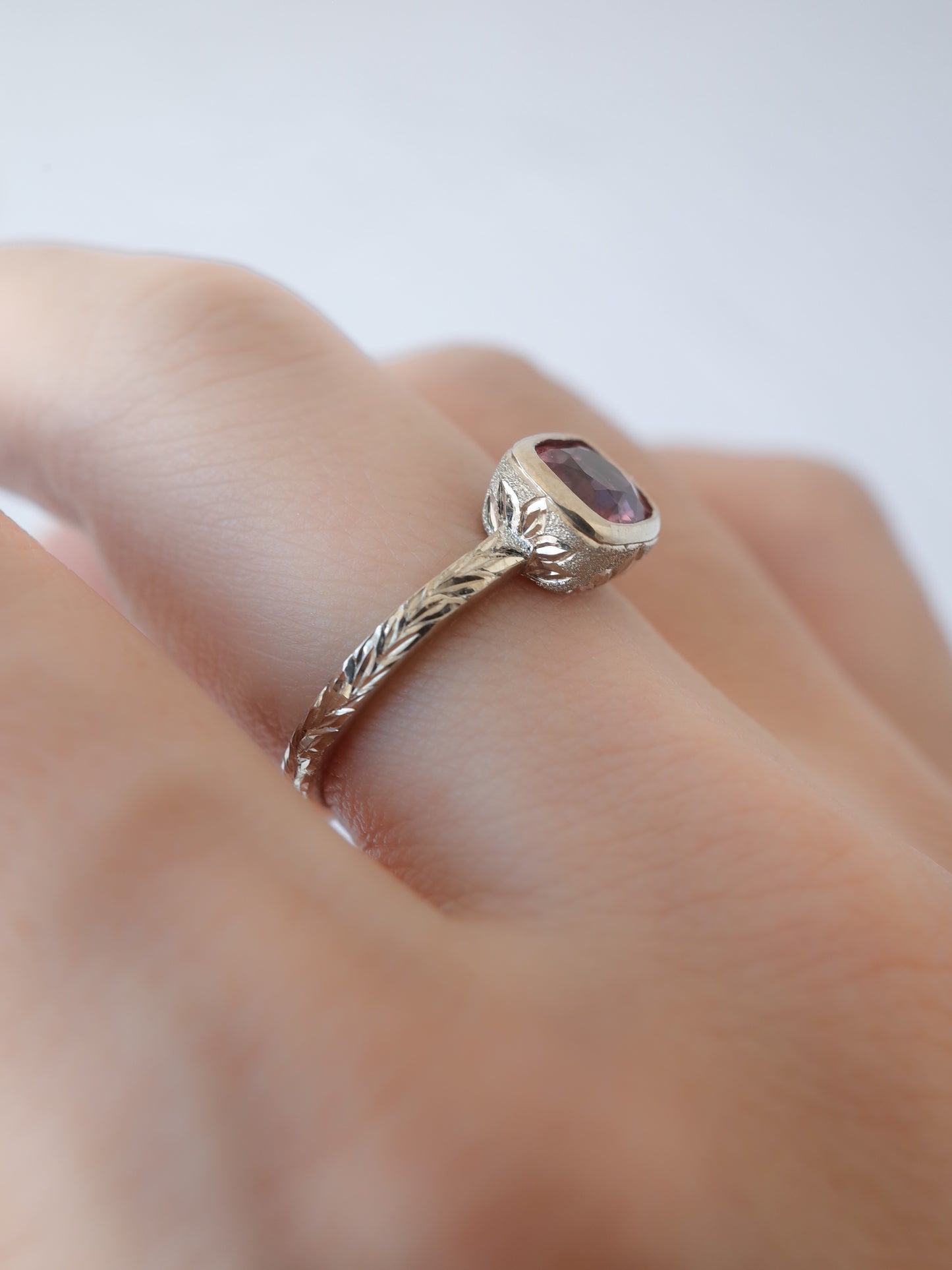 Red Spinel Hawaiian Ring