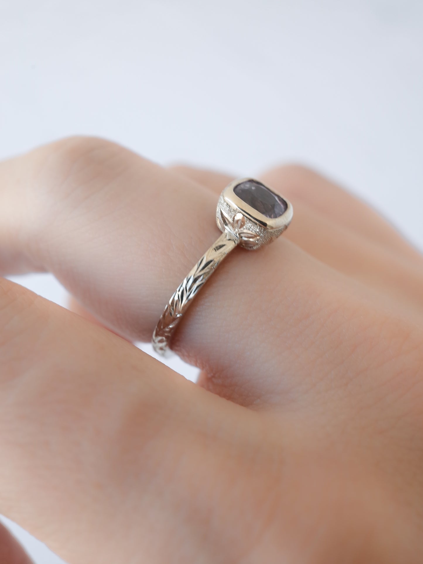 Purple Spinel Hawaiian Ring
