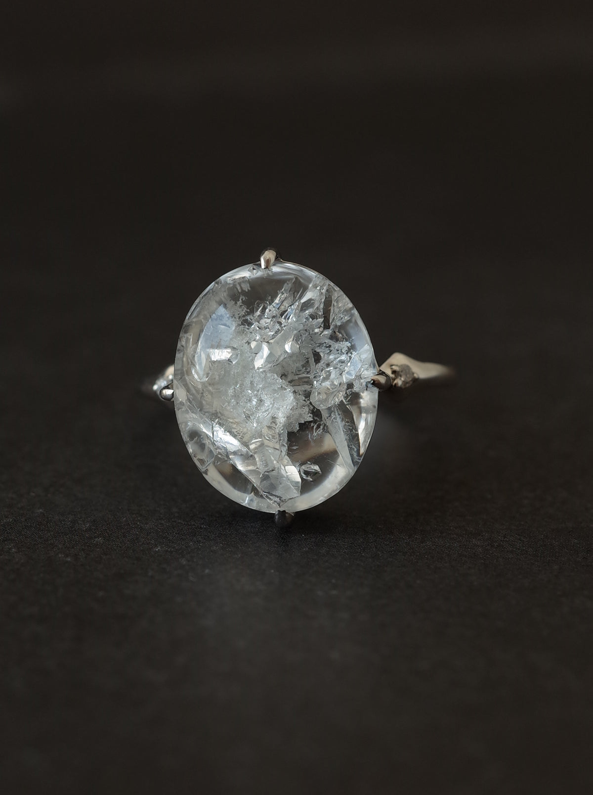 Quartz in Quartz Ring - 1　