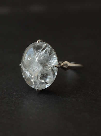 Quartz in Quartz Ring - 1　