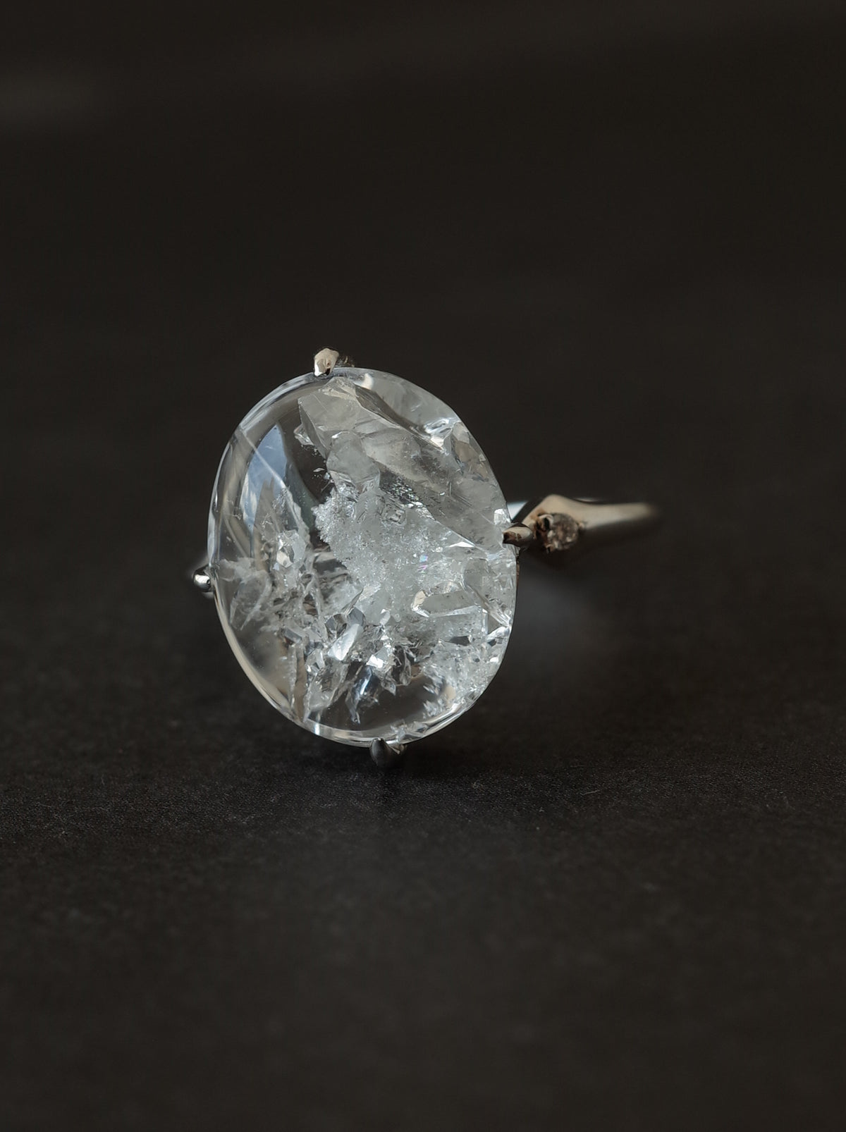 Quartz in Quartz Ring - 1　