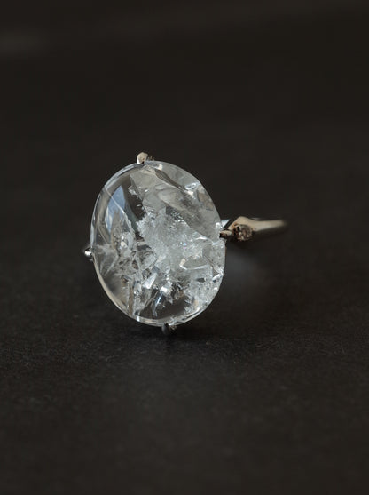 Quartz in Quartz Ring - 1　