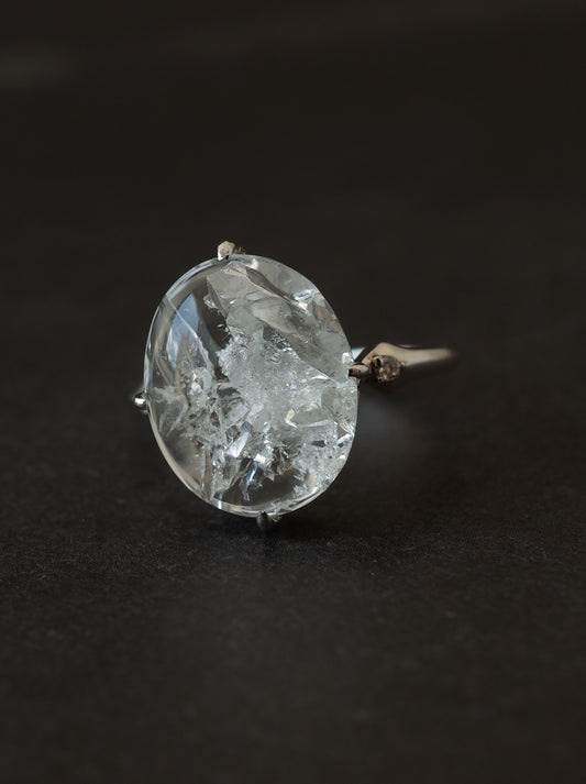 Quartz in Quartz Ring - 1　
