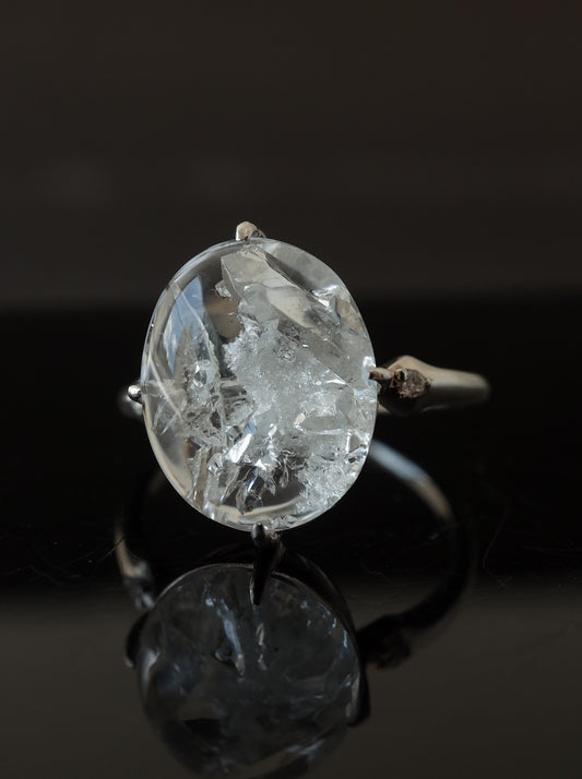 Quartz in Quartz Ring - 1　