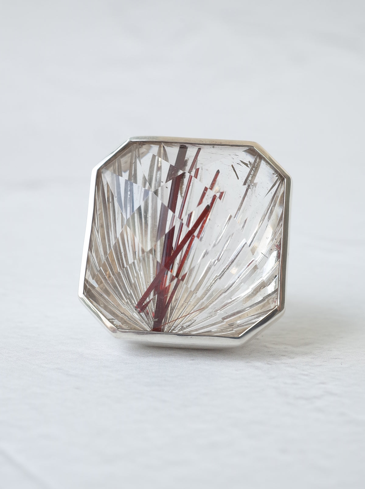 KIRIKO Red Rutilated Quartz Ring