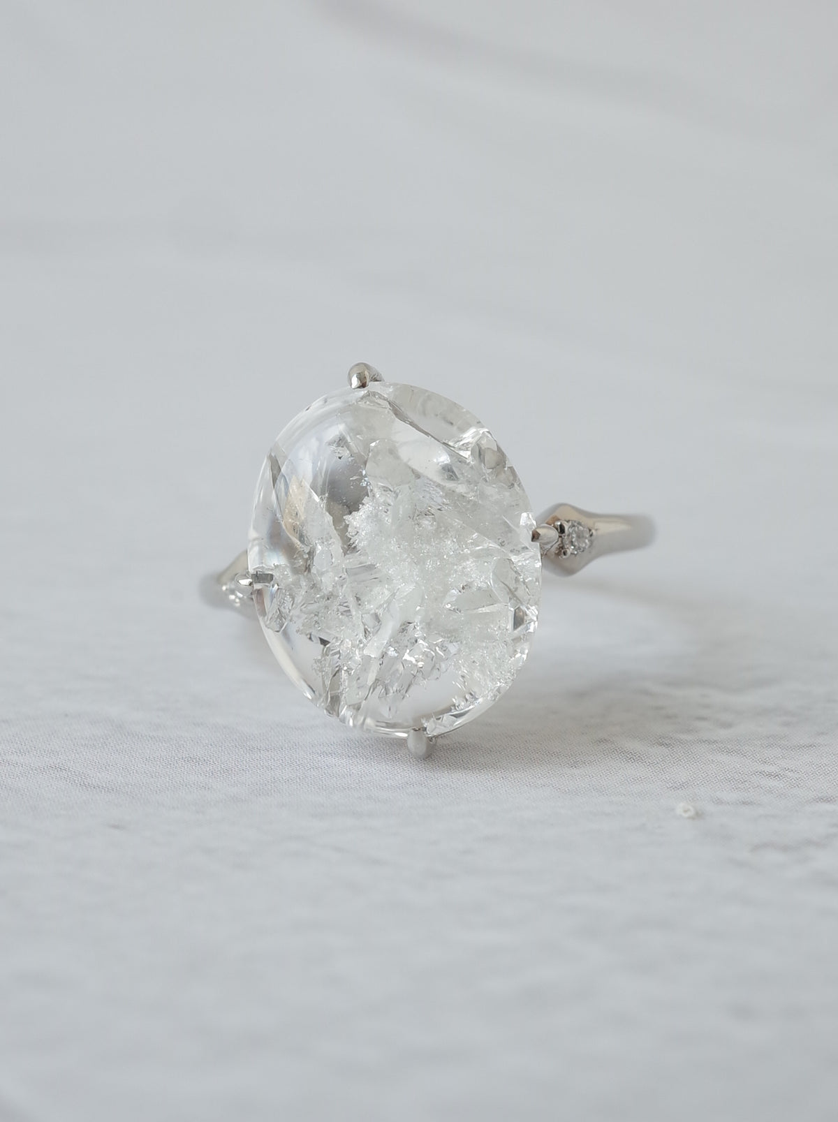 Quartz in Quartz Ring - 1　