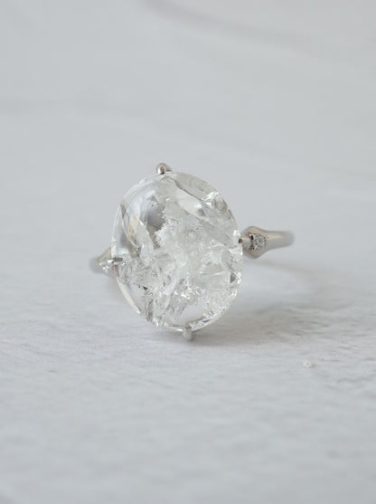 Quartz in Quartz Ring - 1　