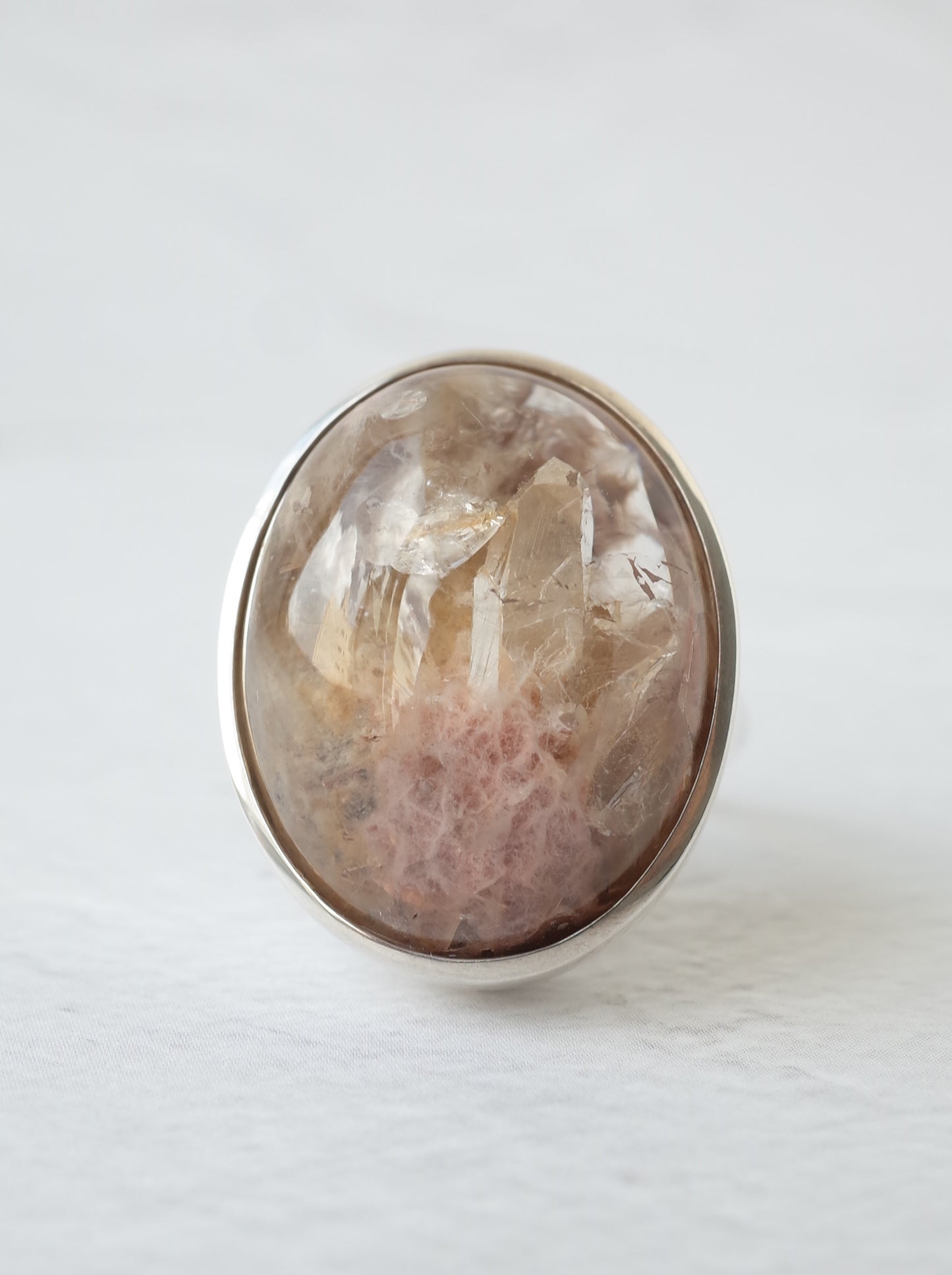 Quartz in Garden Quartz Ring - 3
