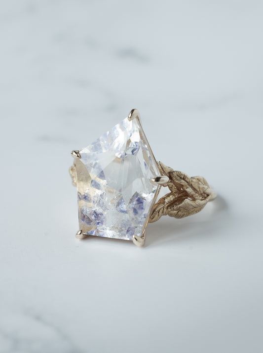 Fluorite in Quartz Ring / cut by CANNA - f1