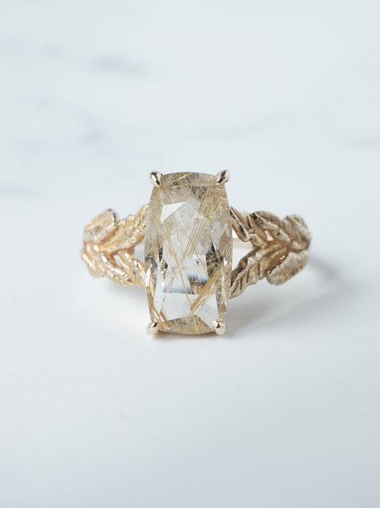 Rutilated Quartz Ring / cut by CANNA -2