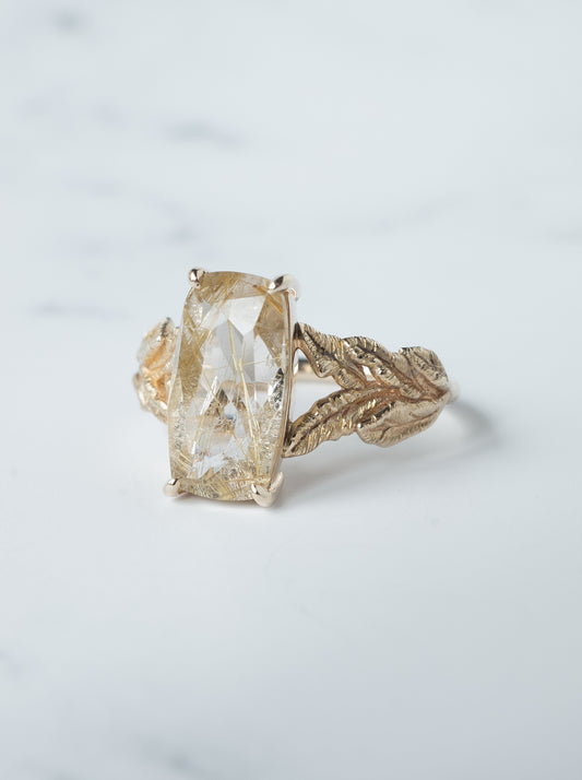 Rutilated Quartz Ring / cut by CANNA -2