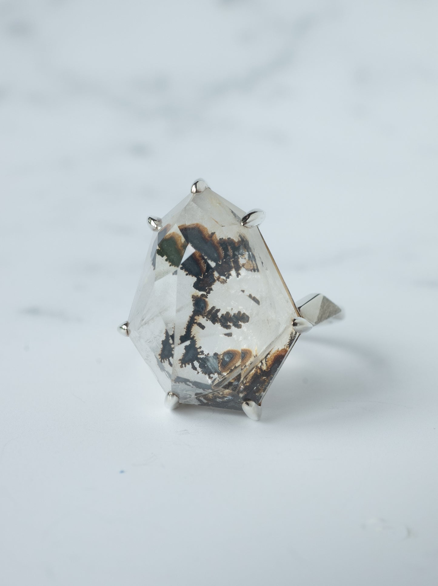 Dendritic Quartz Ring  / cut by CANNA