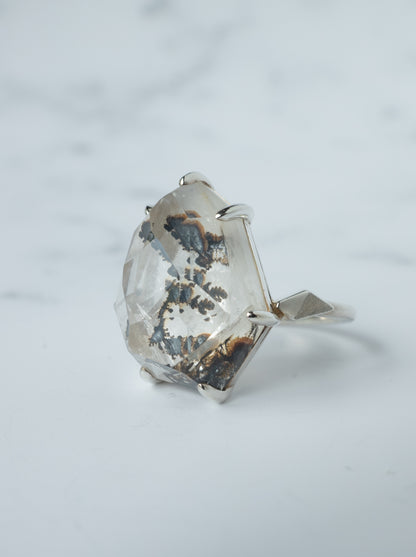Dendritic Quartz Ring  / cut by CANNA