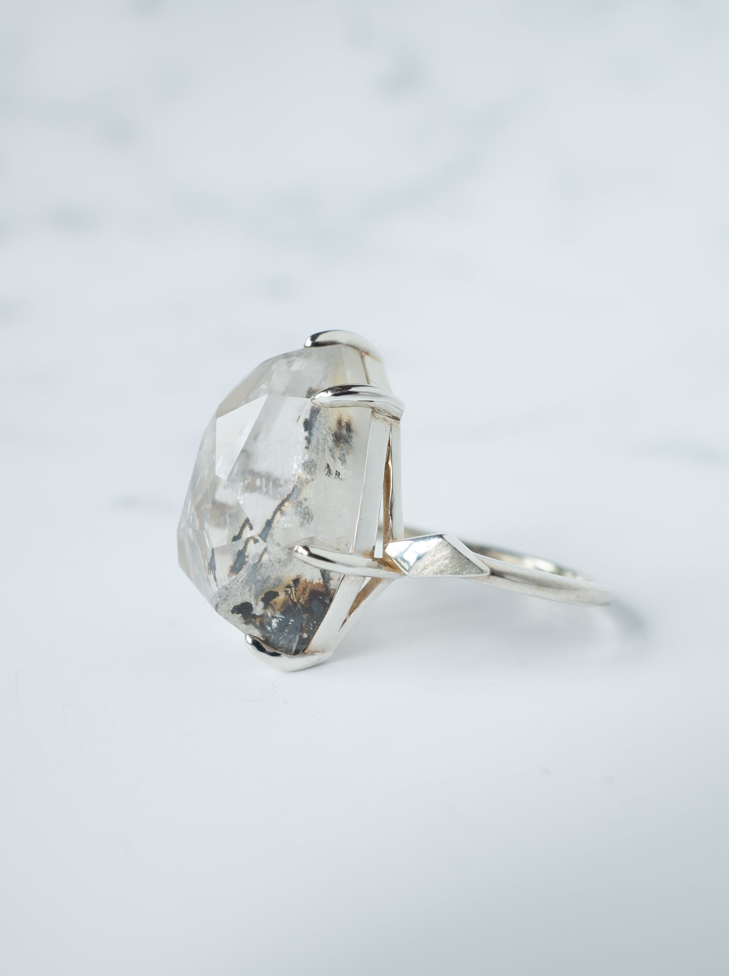 Dendritic Quartz Ring  / cut by CANNA