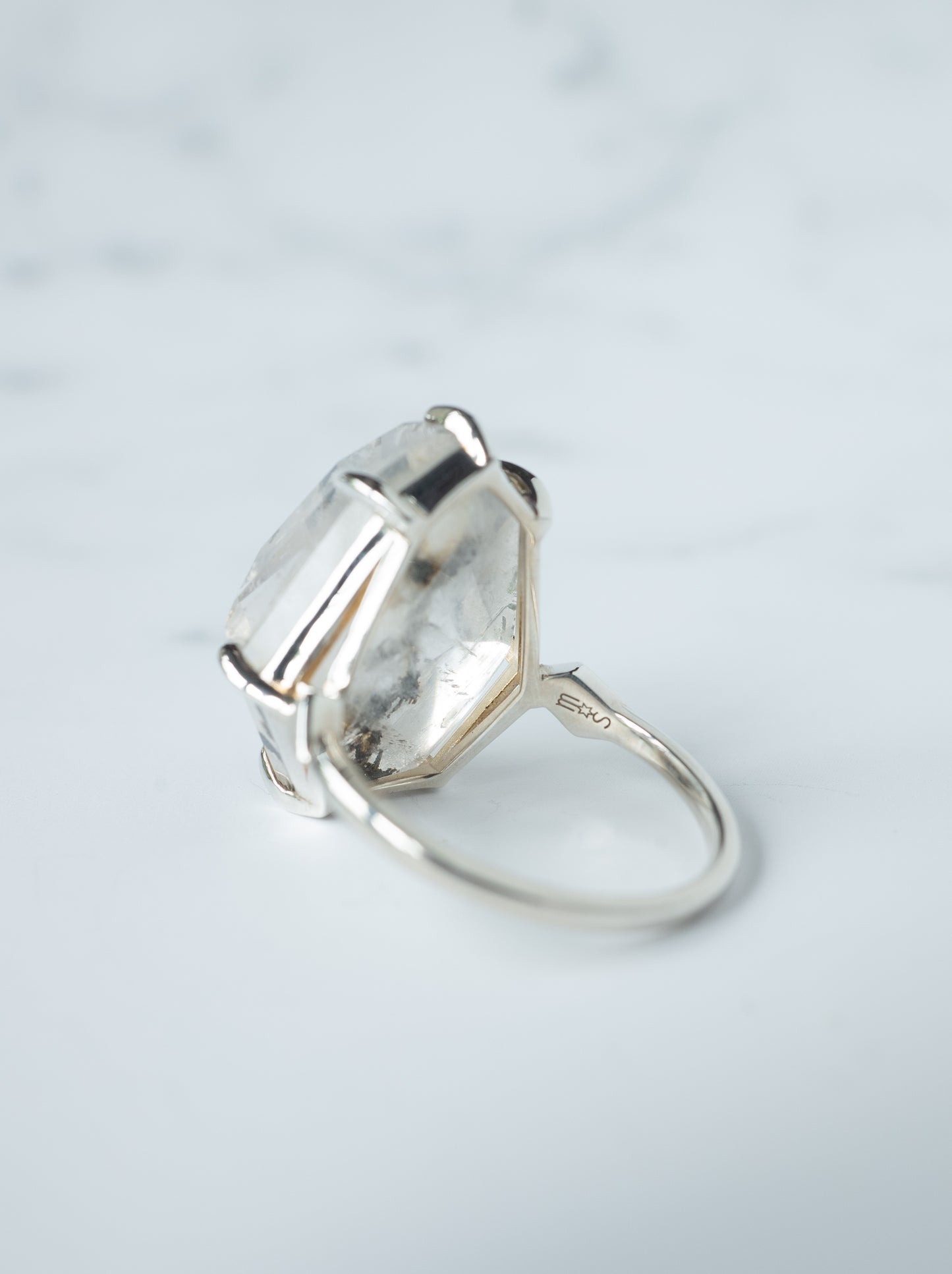 Dendritic Quartz Ring  / cut by CANNA