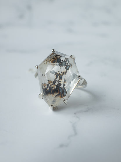 Dendritic Quartz Ring  / cut by CANNA