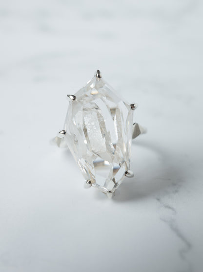 Quartz in Quartz Ring - 1  / cut by CANNA