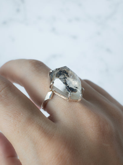 Dendritic Quartz Ring  / cut by CANNA