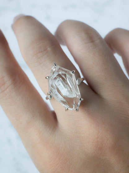 Quartz in Quartz Ring - 1  / cut by CANNA