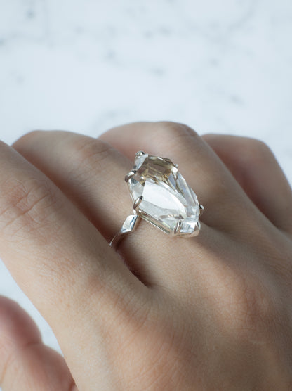 Quartz in Quartz Ring - 1  / cut by CANNA